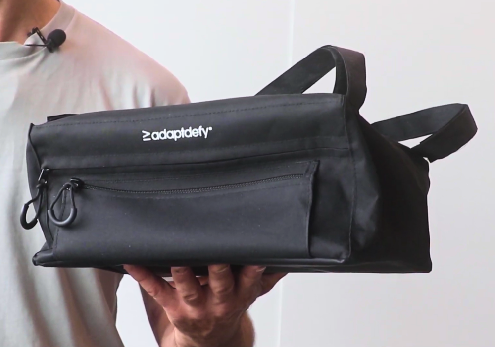 Introducing Defiance to the Adaptdefy range- our new 10L underseat wheelchair bag.