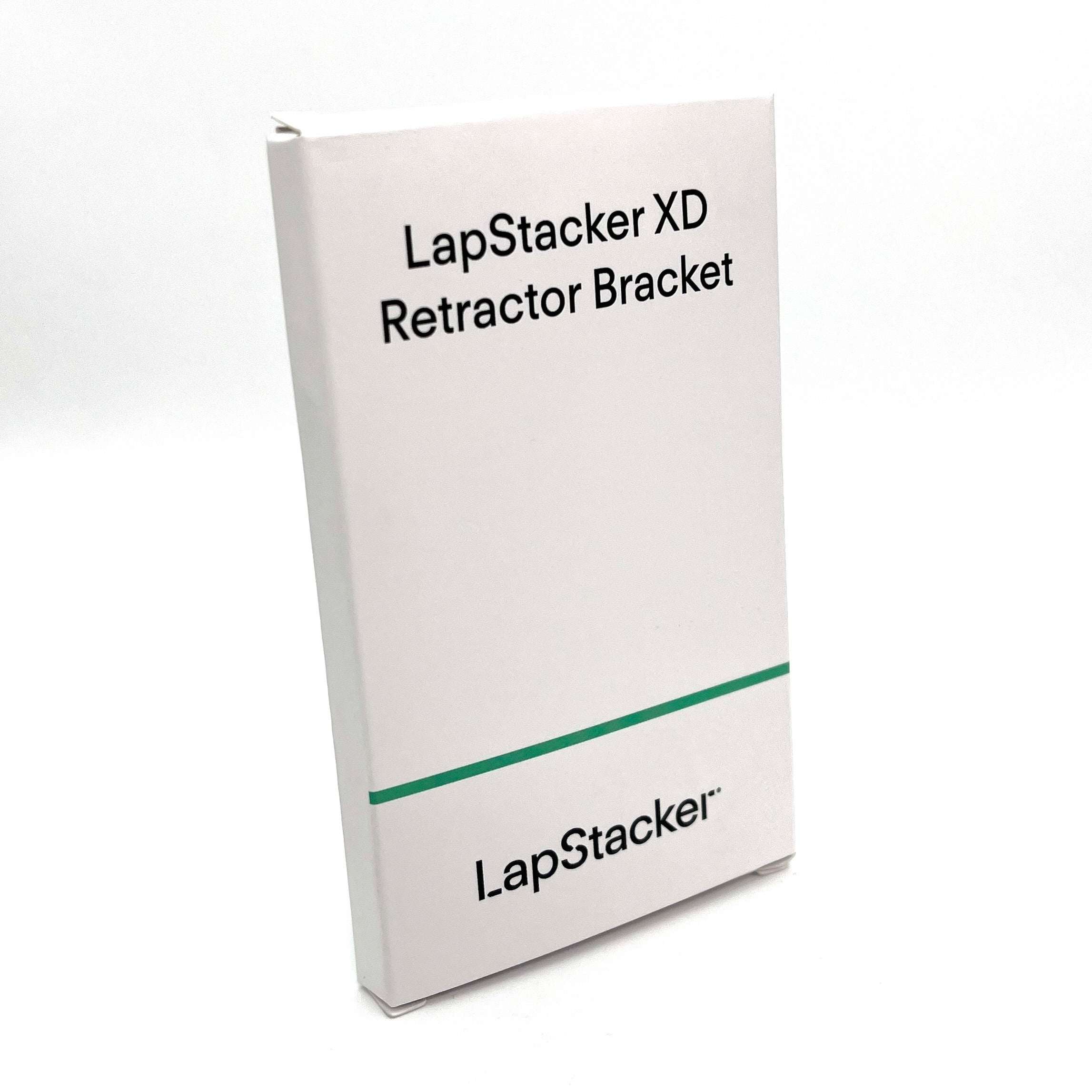 LapStacker XD Retractor Bracket box packaging on a white background