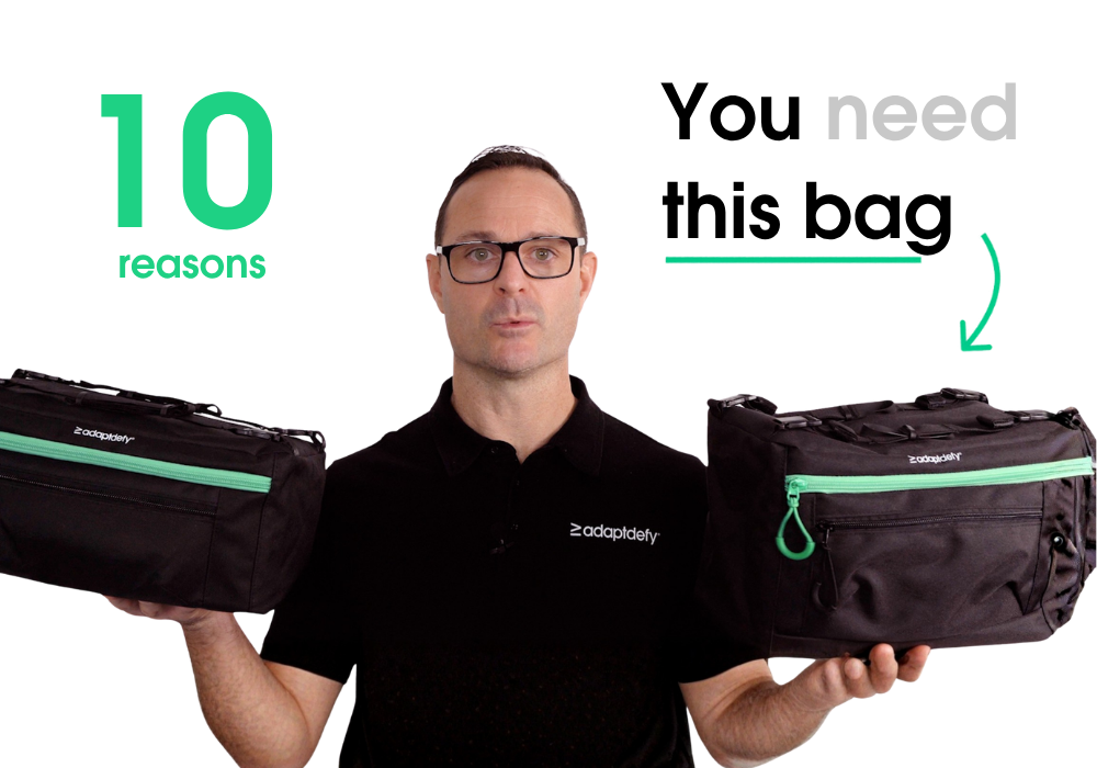 Underseat wheelchair bag: 10 reasons you need an Adaptdefy bag